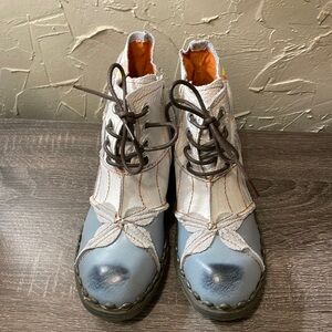 Brand new  size 6.5 Boots Patchwork Washed Leather